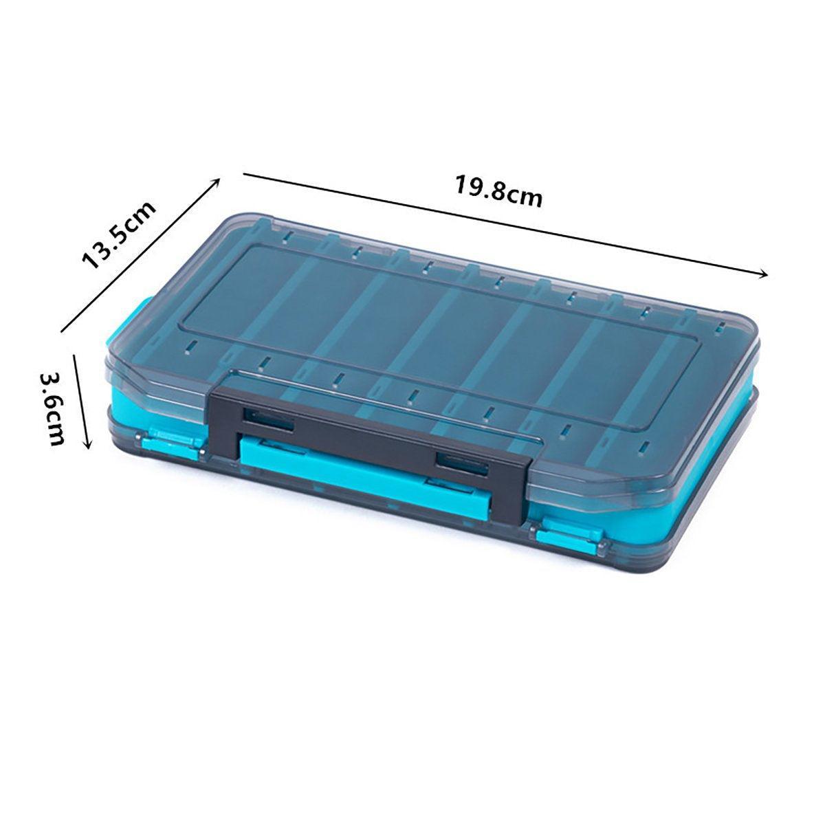 Fishing Tackle Box with 14 Compartments - Blue, Small (13.8 x 10 cm) - view 10