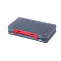 Fishing Tackle Box with 14 Compartments - Grey, Large (19.8 x 13.5 cm)
