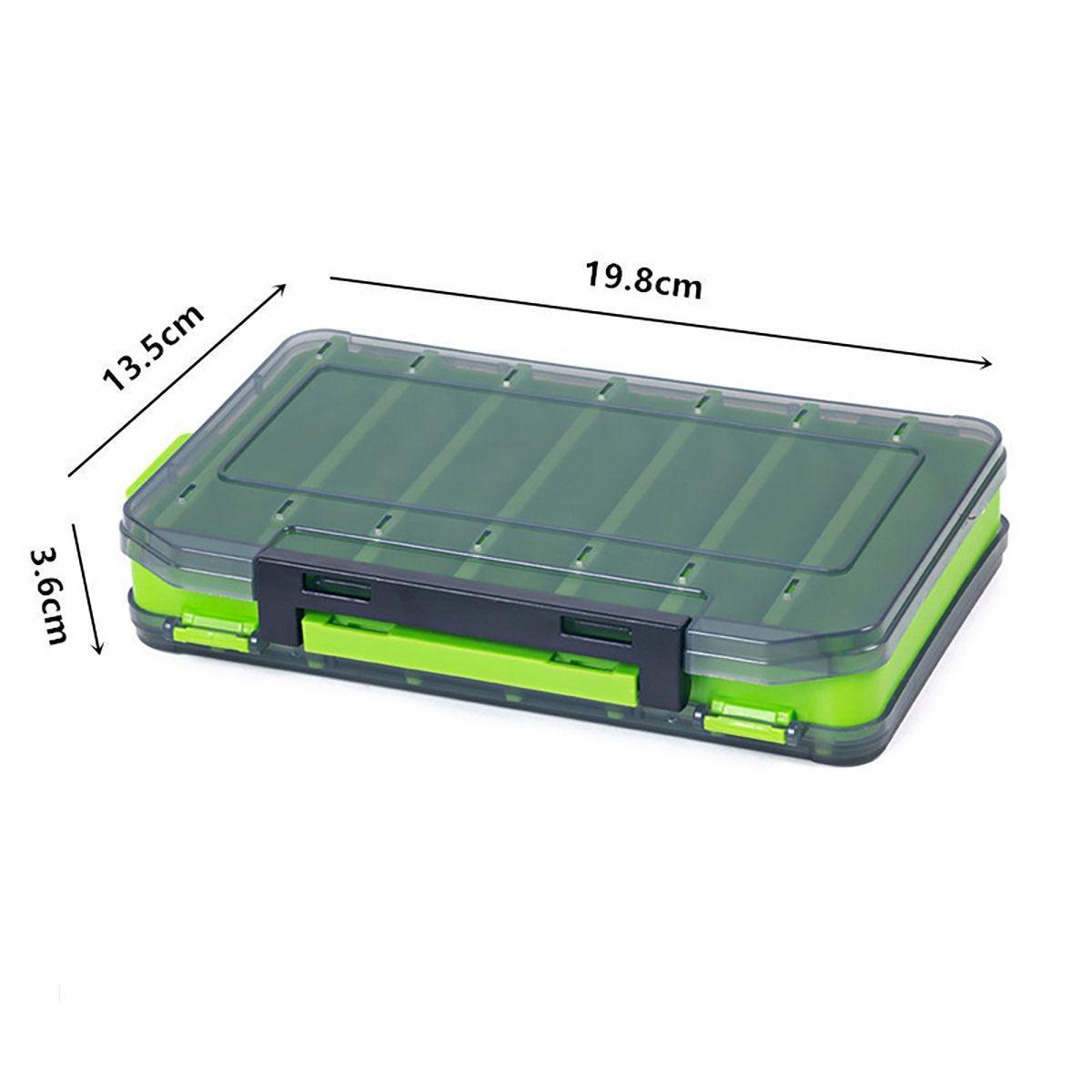 Fishing Tackle Box with 14 Compartments - Grey, Small (13.8 x 10 cm) - view 4