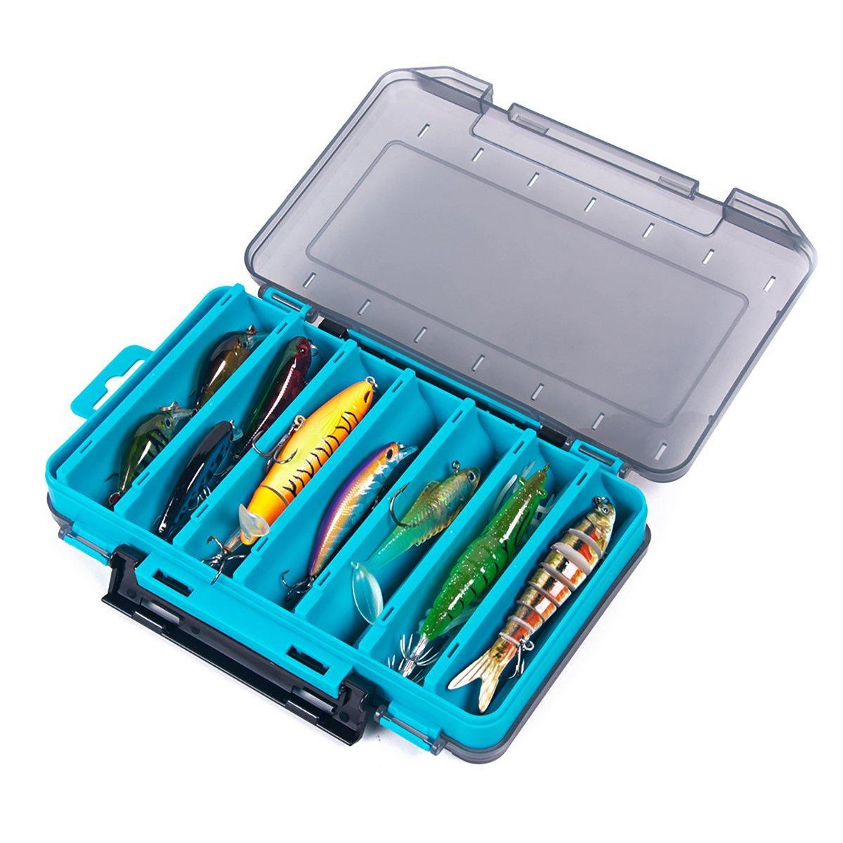 Fishing Tackle Box with 14 Compartments - Grey, Small (13.8 x 10 cm) - view 9