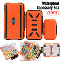 Fishing Tackle Box with Dividers and Snap-Lock Closure - Orange, Large (19.8 x 11 cm) - view 2