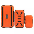 Fishing Tackle Box with Dividers and Snap-Lock Closure - Orange, Large (19.8 x 11 cm) - view 3
