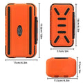 Fishing Tackle Box with Dividers and Snap-Lock Closure - Orange, Large (19.8 x 11 cm) - view 4