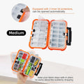 Fishing Tackle Box with Dividers and Snap-Lock Closure - Orange, Large (19.8 x 11 cm) - view 5