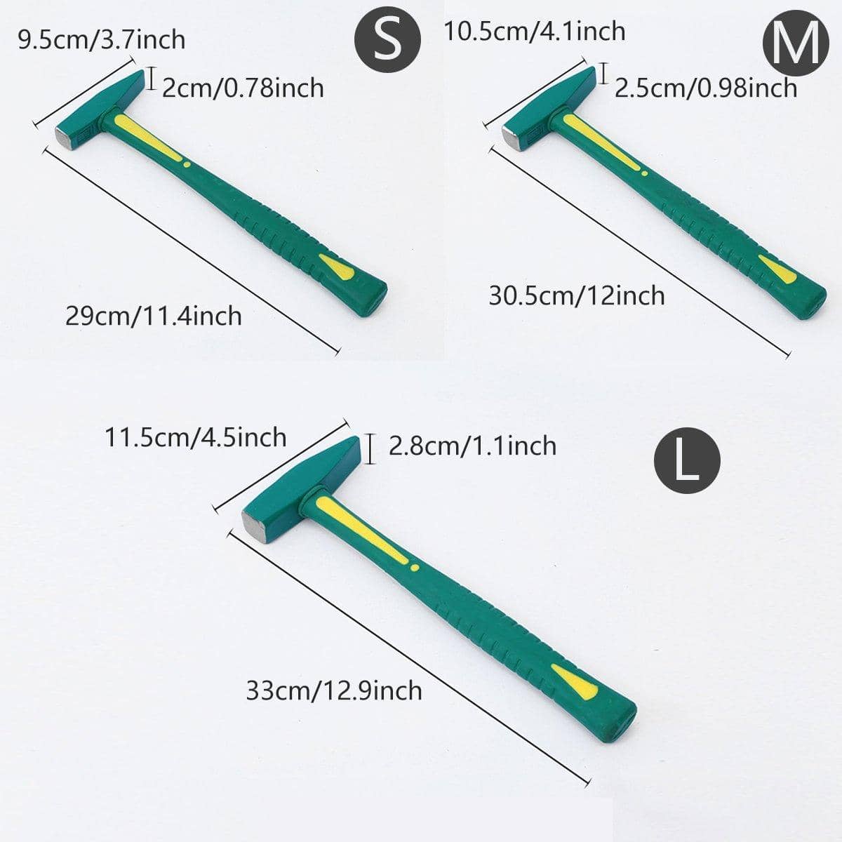 Fitters Hammer with Plastic Covered Handle, Flat Head - Size L, 33 cm - view 4