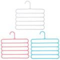 Five-Tier Trouser Hangers, Pack of 5 - Blue - view 3