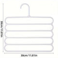 Five-Tier Trouser Hangers, Pack of 5 - Blue - view 4