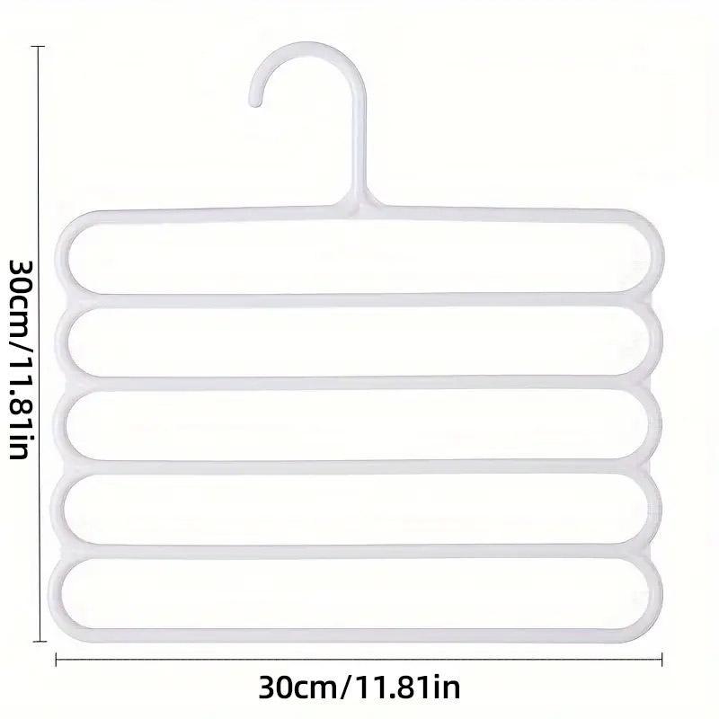 Five-Tier Trouser Hangers, Pack of 5 - Blue - view 4