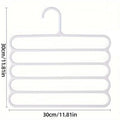 Five-Tier Trouser Hangers, Pack of 5 - Pink - view 4