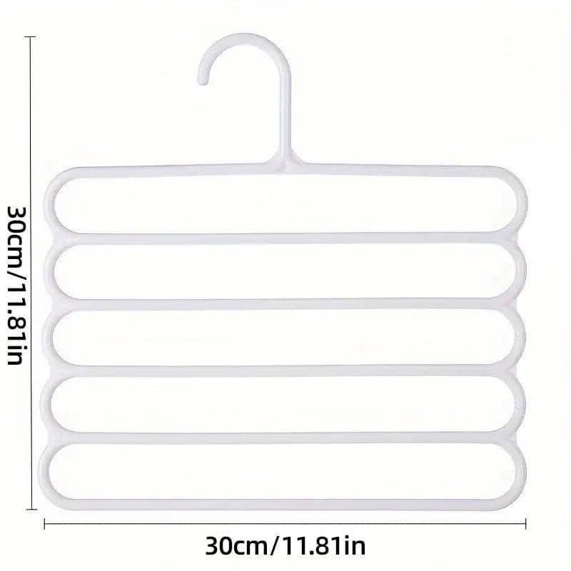Five-Tier Trouser Hangers, Pack of 5 - Pink - view 4
