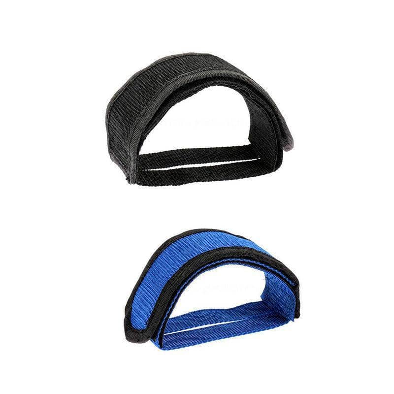Fixie Bike Toe Clip Straps Anti-Slip Nylon Pedal Straps, Pack of 2, Black - view 3
