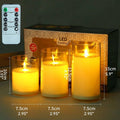 Flameless LED Christmas Candle Lamps with Remote, Set of 3 - view 3