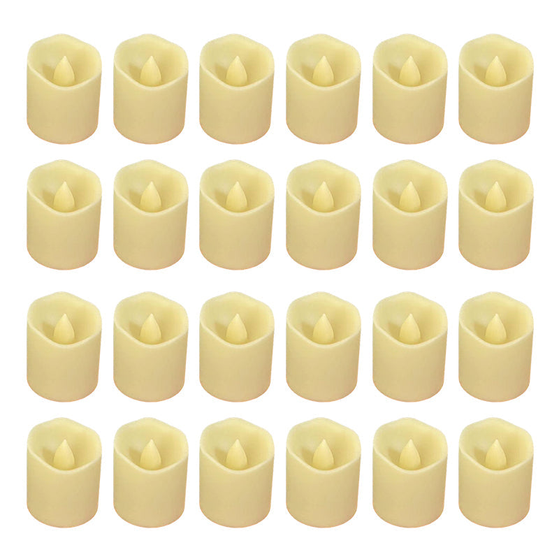 Flameless LED Votive Tea Light Candles for Weddings and Church Decoration - Pack of 24