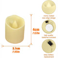 Flameless LED Votive Tea Light Candles for Weddings and Church Decoration - Pack of 24 - view 4