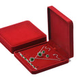 Flannel Jewellery Gift Box for Necklaces, Rings, Earrings and Bracelets - Royal Blue - view 5