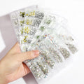 Flat Back Glass Nail Art Rhinestones - Aqua Blue, Approx 1440 Pieces - view 4
