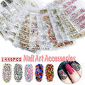 Flat Back Glass Nail Art Rhinestones - Blue, Approx 1440 Pieces - view 2