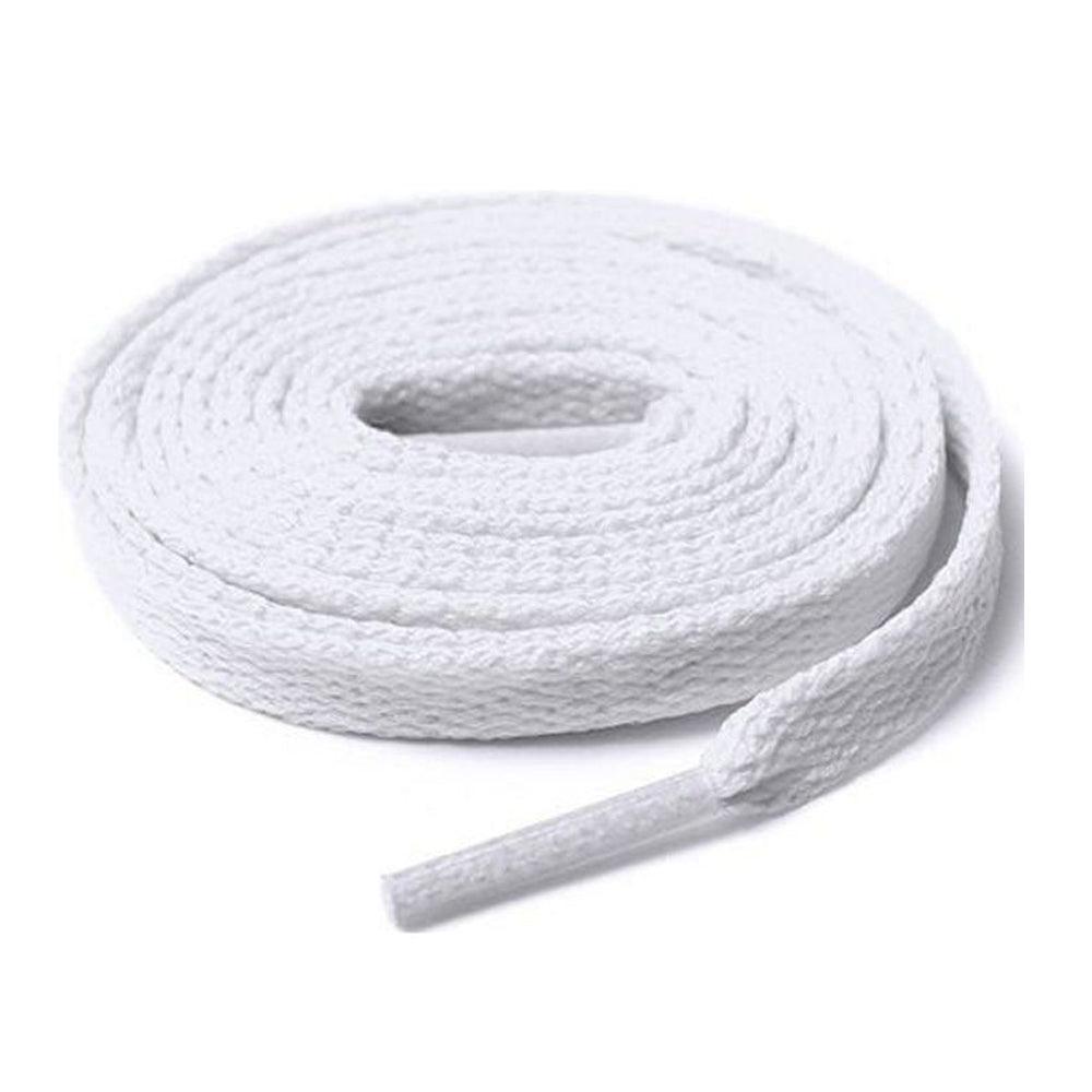 Flat Shoelaces 120cm for Sneakers and Shoes - White