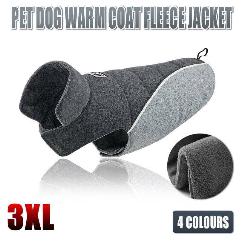 Fleece Dog Coat - Olive Green, 3XL (Chest 82-94 cm, Length 60 cm) - view 2