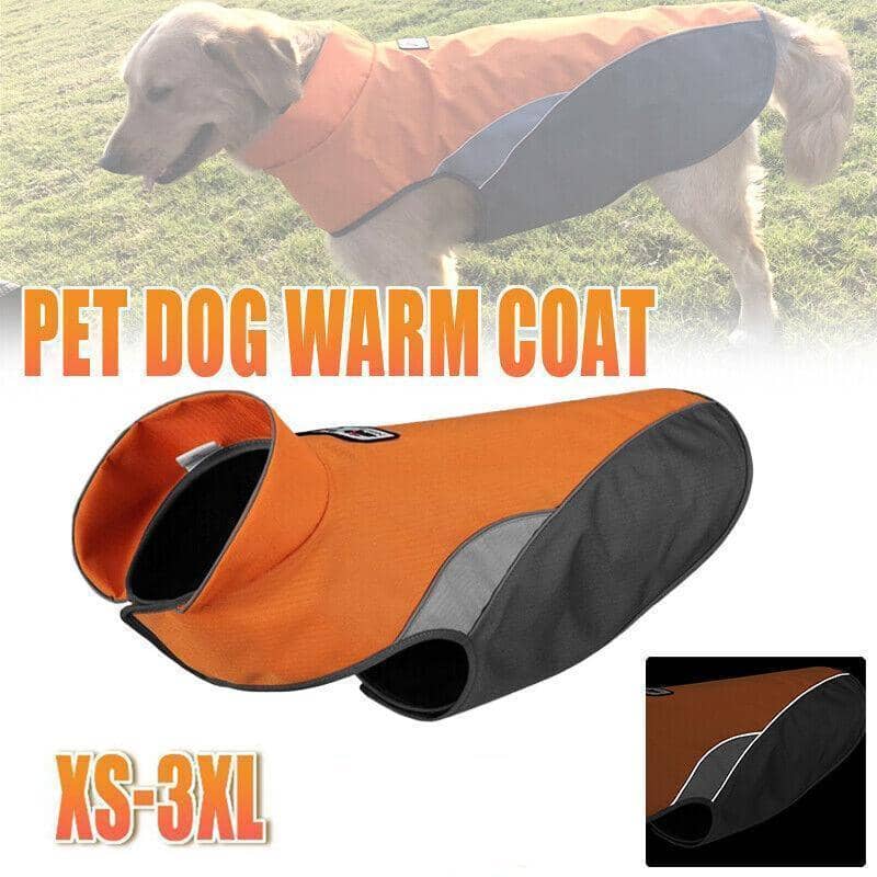 Fleece Dog Coat with Water Repellent Finish - Navy, Size 3XL (Chest 85 cm) - view 2