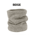 Fleece Neck Warmer, Double Layer, 25 x 22 x 2 cm - Beige