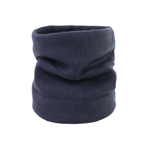Fleece Neck Warmer, Double Layer, 25 x 22 x 2 cm - Blue