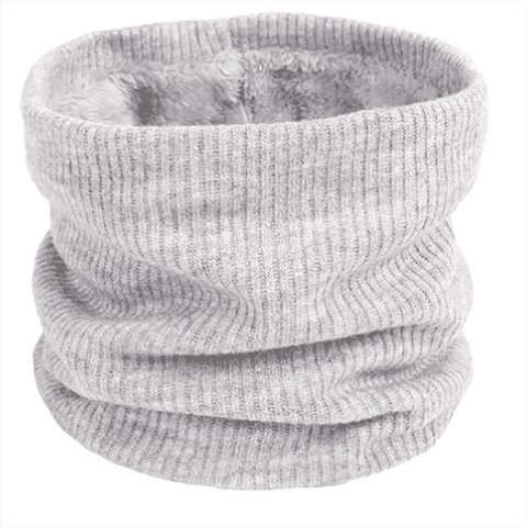 Fleece Neck Warmer, Double Layer, 25 x 22 x 2 cm - Grey