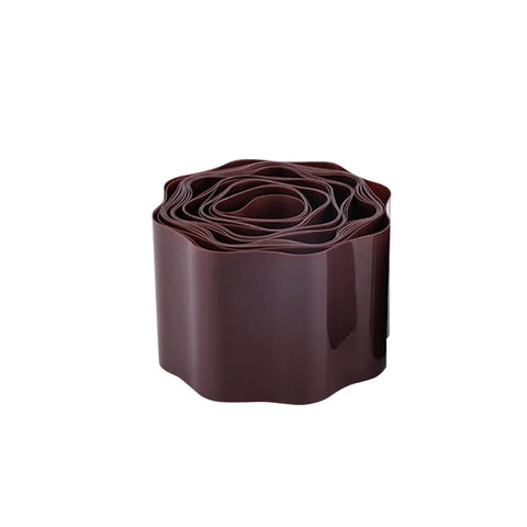 Flexible Brown Garden Lawn Edging Roll, 9 m Long - 15 cm High