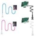 Flexible Gooseneck Phone and Tablet Holder with Clamp for Bed and Desk - Black - view 3
