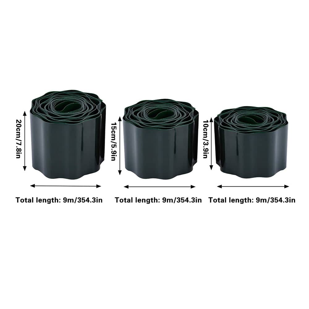 Flexible Green Garden Lawn Edging Roll, 9 m Long - 10 cm High - view 4