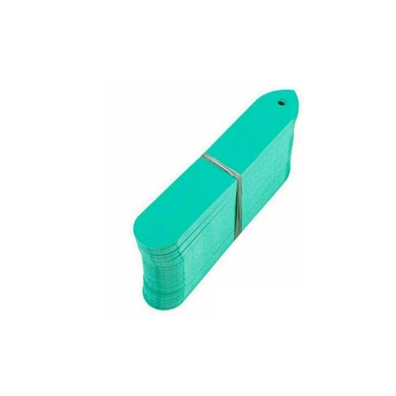 Flexible PVC Plant Labels, Pack of 100 Garden Markers with Pen - Green