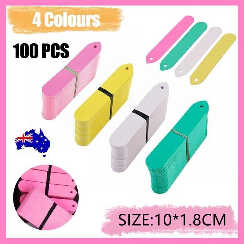 Flexible PVC Plant Labels, Pack of 100 Garden Markers with Pen - Green - view 2