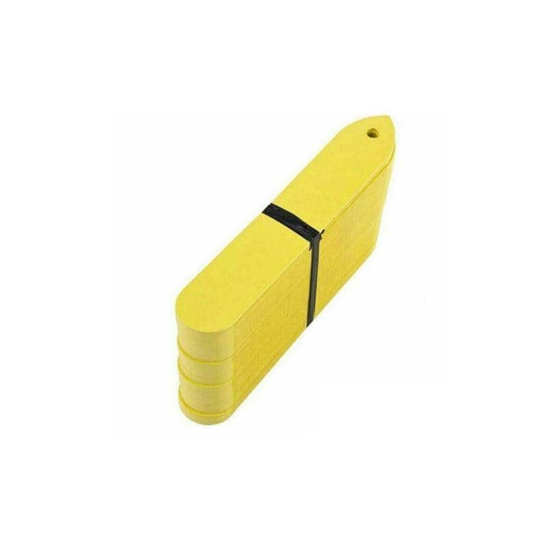 Flexible PVC Plant Labels, Pack of 100 Garden Markers with Pen - Yellow