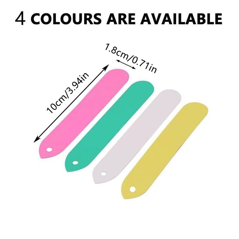 Flexible PVC Plant Labels, Pack of 100 Garden Markers with Pen - Yellow - view 4