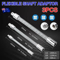 Flexible Socket Extension Bar Set, Pack of 3, 14.5 cm to 25 cm Long