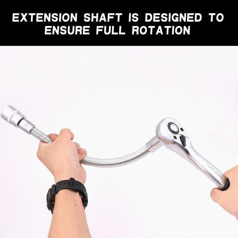 Flexible Socket Extension Bar Set, Pack of 3, 14.5 cm to 25 cm Long - view 5