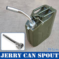 Flexible Stainless Steel Oil Spout Nozzle with Clip-On Head for Jerry Cans