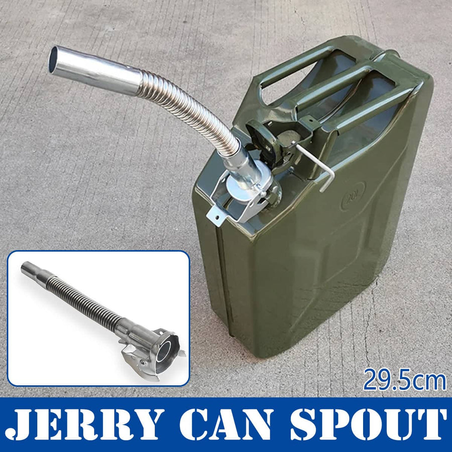 Flexible Stainless Steel Oil Spout Nozzle with Clip-On Head for Jerry Cans