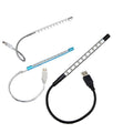 Flexible USB Reading Light with 10 LEDs for Keyboard and Laptop - Silver - view 3