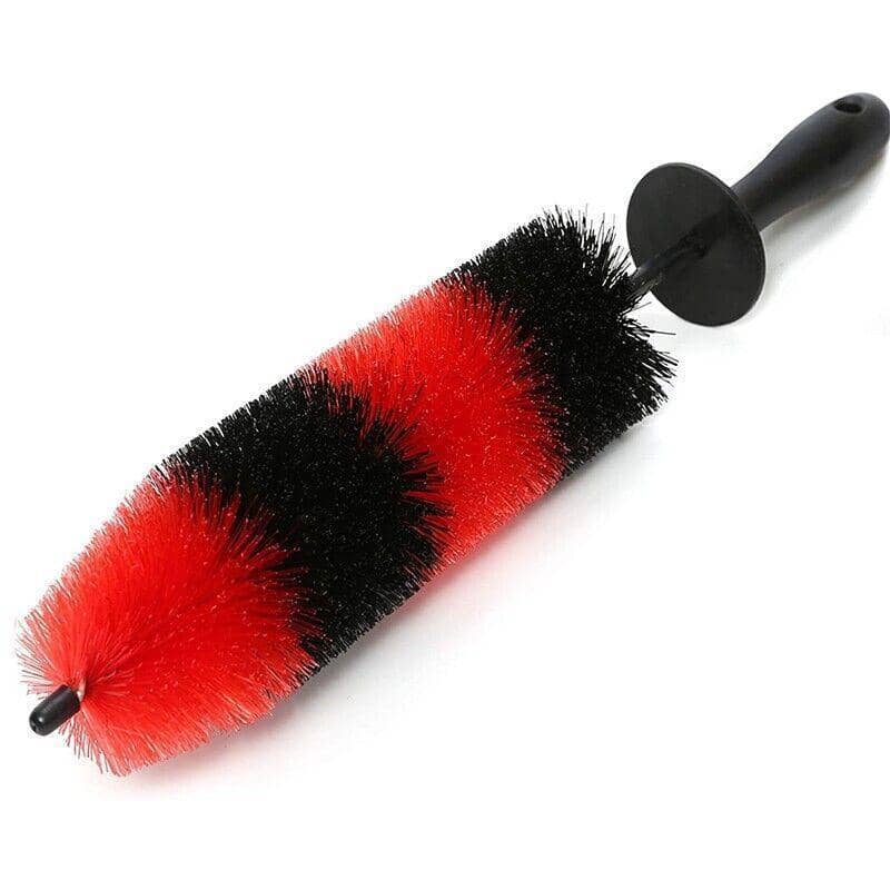 Flexible Wheel Rim and Engine Bay Cleaning Brush 45 cm with Nylon Bristles, Red and Black - view 2
