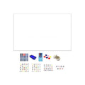 Flexible Whiteboard Sheet Set with Markers and Eraser - 90 x 100 cm