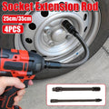 Flexible Wrench Extension Rods - 25 cm, Pack of 4