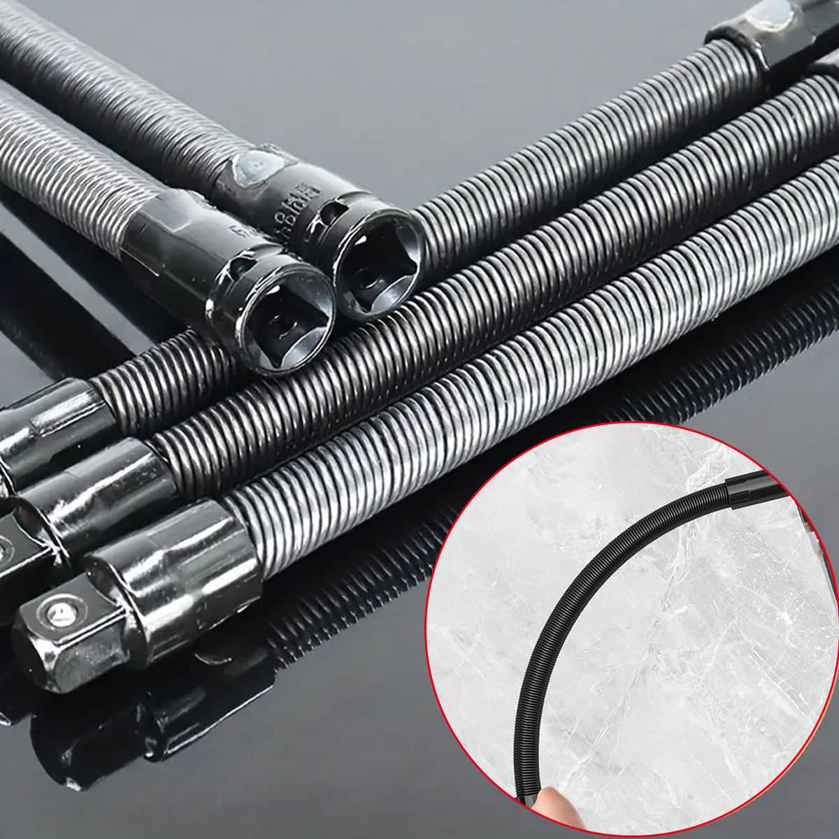 Flexible Wrench Extension Rods - 25 cm, Pack of 4 - view 5