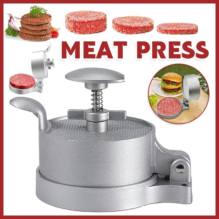 Flip Top Burger Press Meat Patty Maker, 13 cm Aluminium Alloy