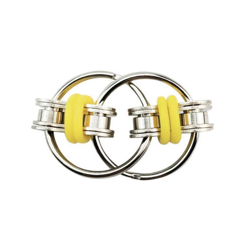Flippy Bike Chain Fidget Toy - Yellow