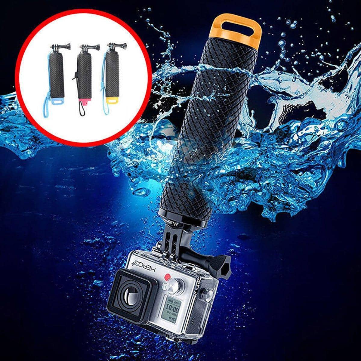 Floating Buoyancy Stick for Action Cameras - Rose Red Cap - view 5
