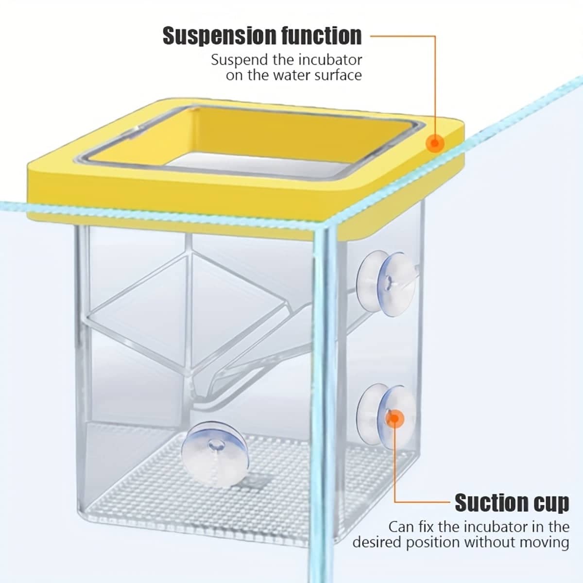 Floating Fish Breeding Box Isolation Incubator for Aquarium - view 5