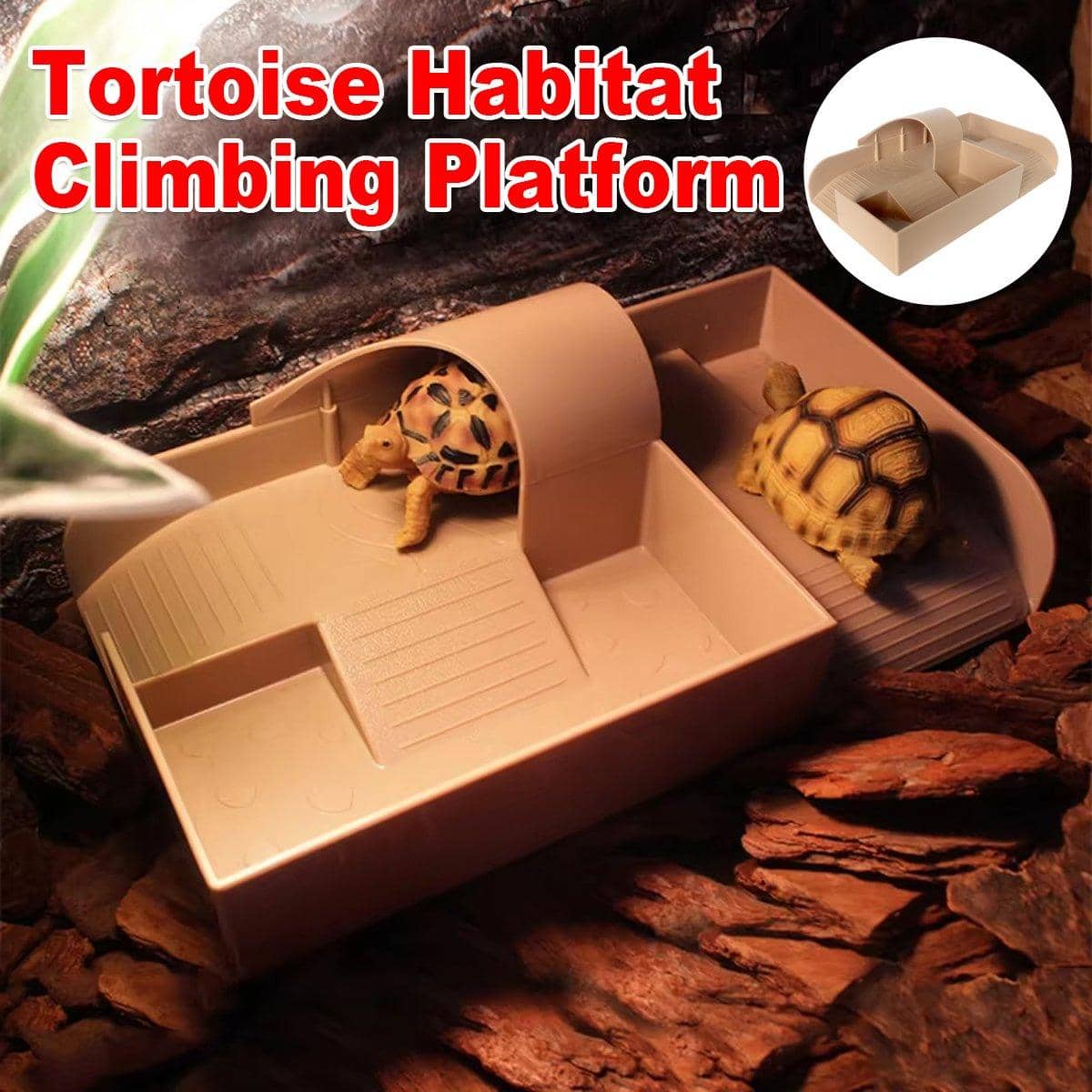 Floating Turtle Basking Platform Climbing Dock for Tortoises and Reptile Tanks