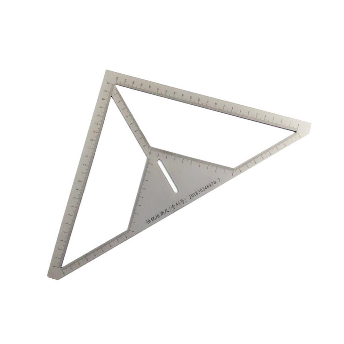 Floor Drain Positioning Ruler, Steel Tile Marking Tool - 22 x 22cm Tiles