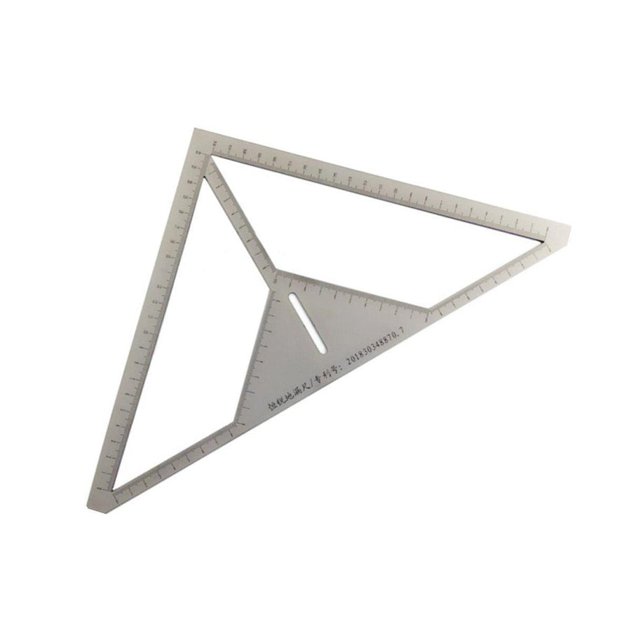 Floor Drain Positioning Ruler, Steel Tile Marking Tool - 22 x 22cm Tiles